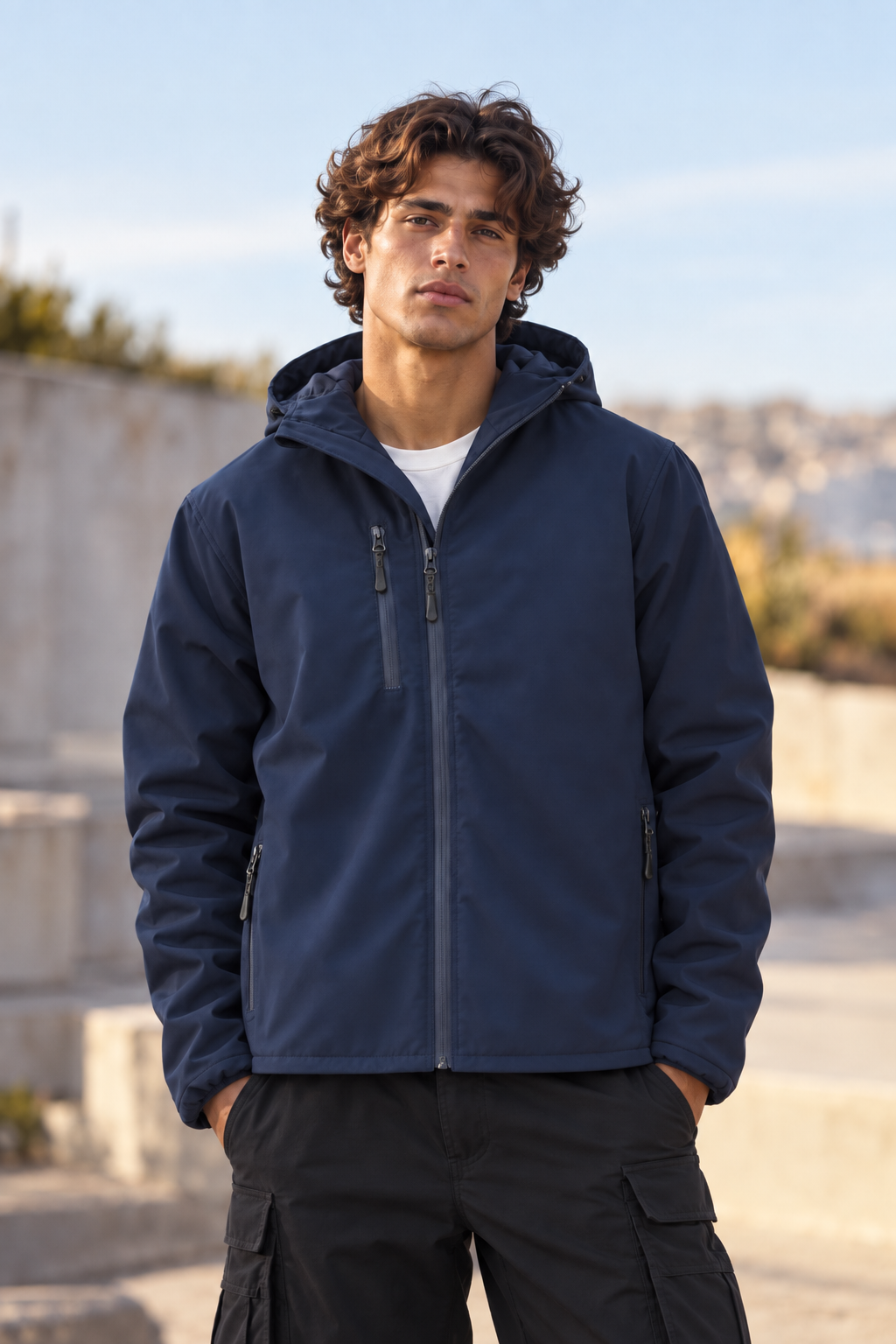 Casaco Softshell Capuz