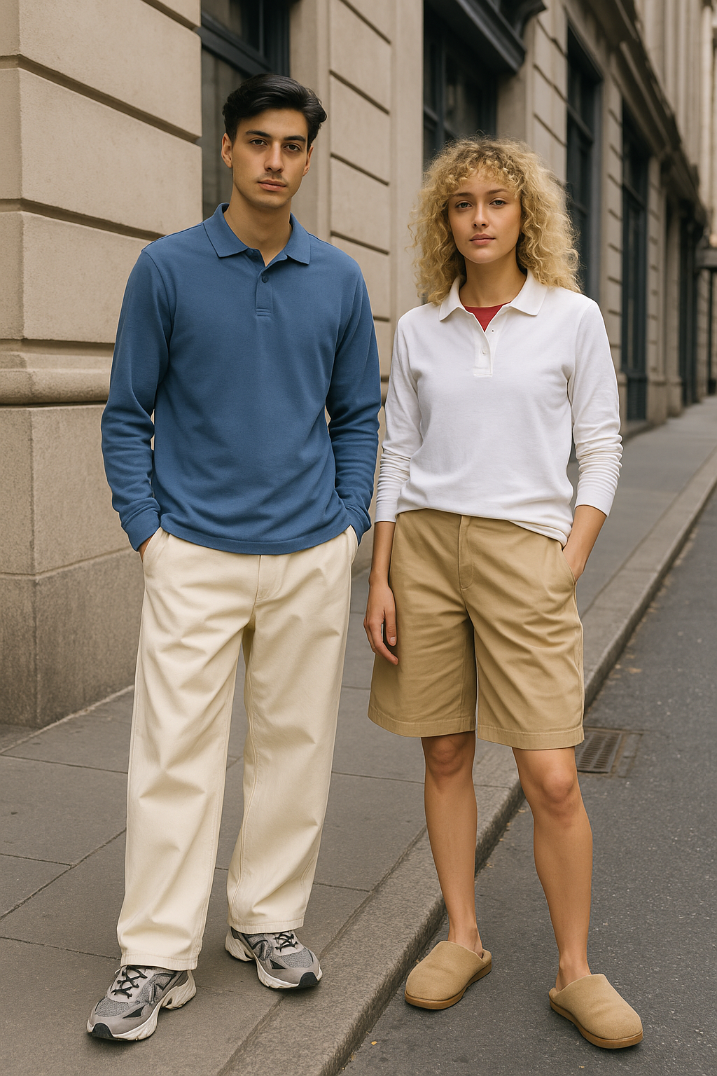 Polo Manga Comprida 210GSM